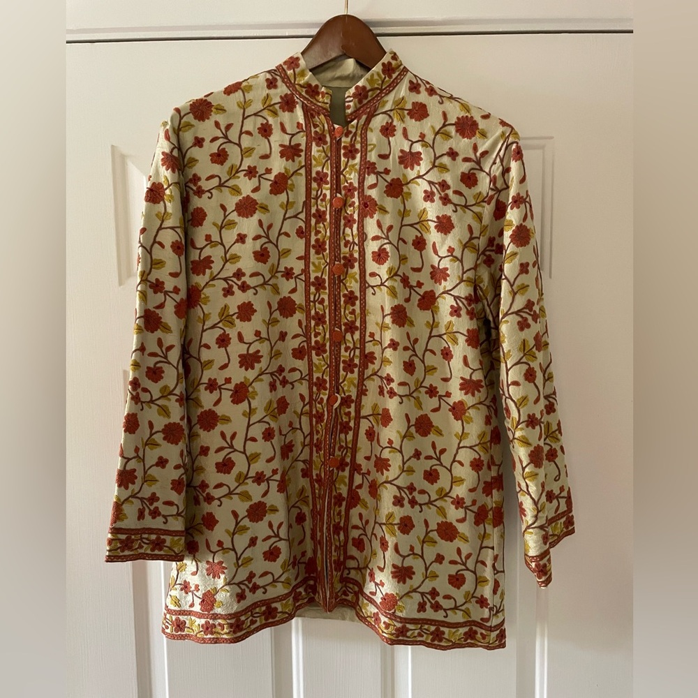 Asian style multicolor jacket.